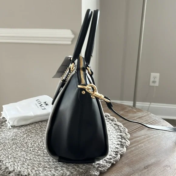 NWT Coach Elise Satchel in Jacquard - Picture 4 of 11